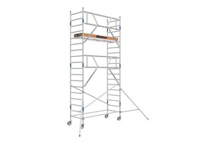 Basic rolsteiger 90 x 250 x 6.2 mtr AGS voorloopleuning  lichtgewicht platform