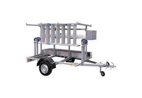 Steigeraanhanger met ALX Basic rolsteiger 75 x 190 x 6,2m wh