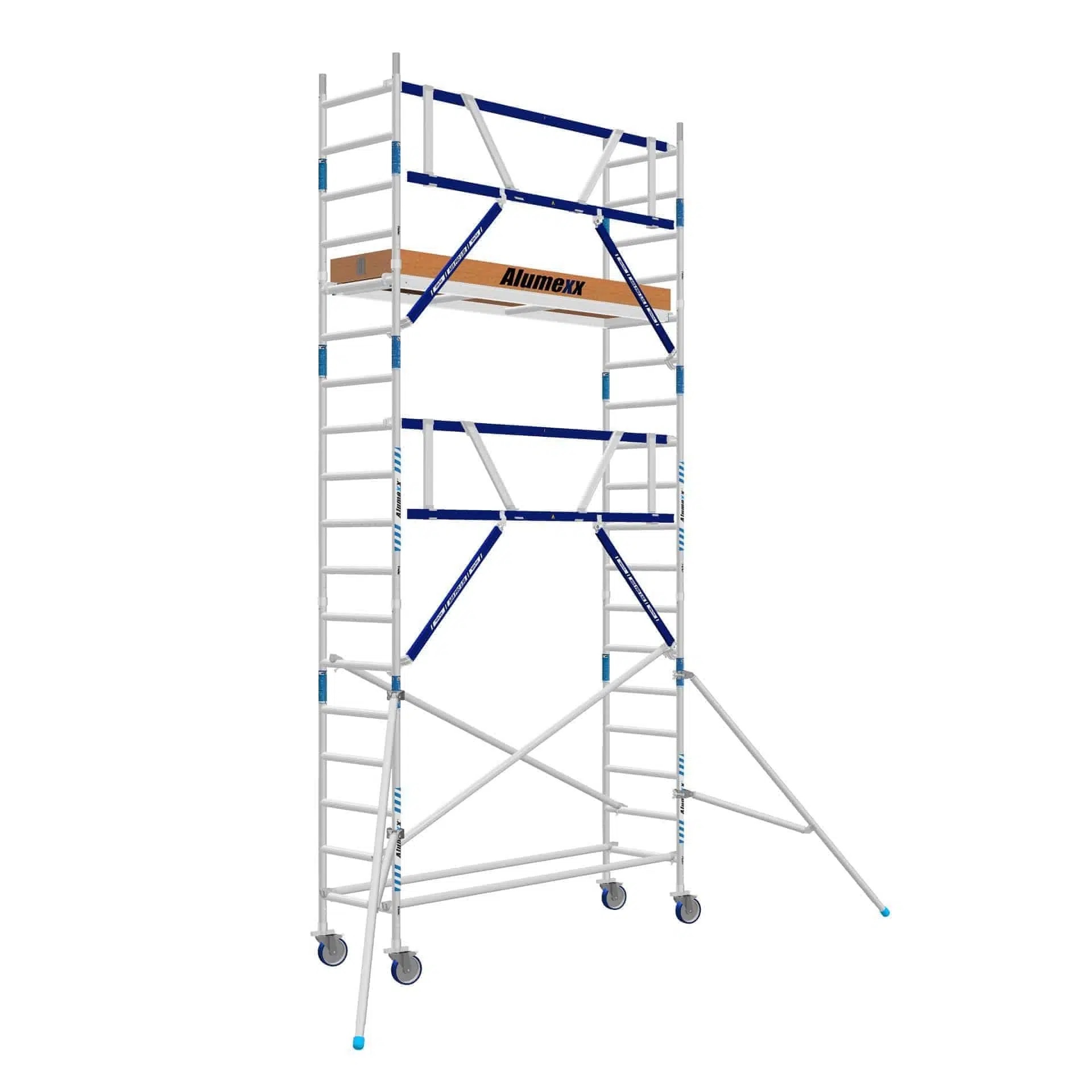Steigeraanhanger met Basic AGS rolsteiger 75 x 250 x 6,2m wh