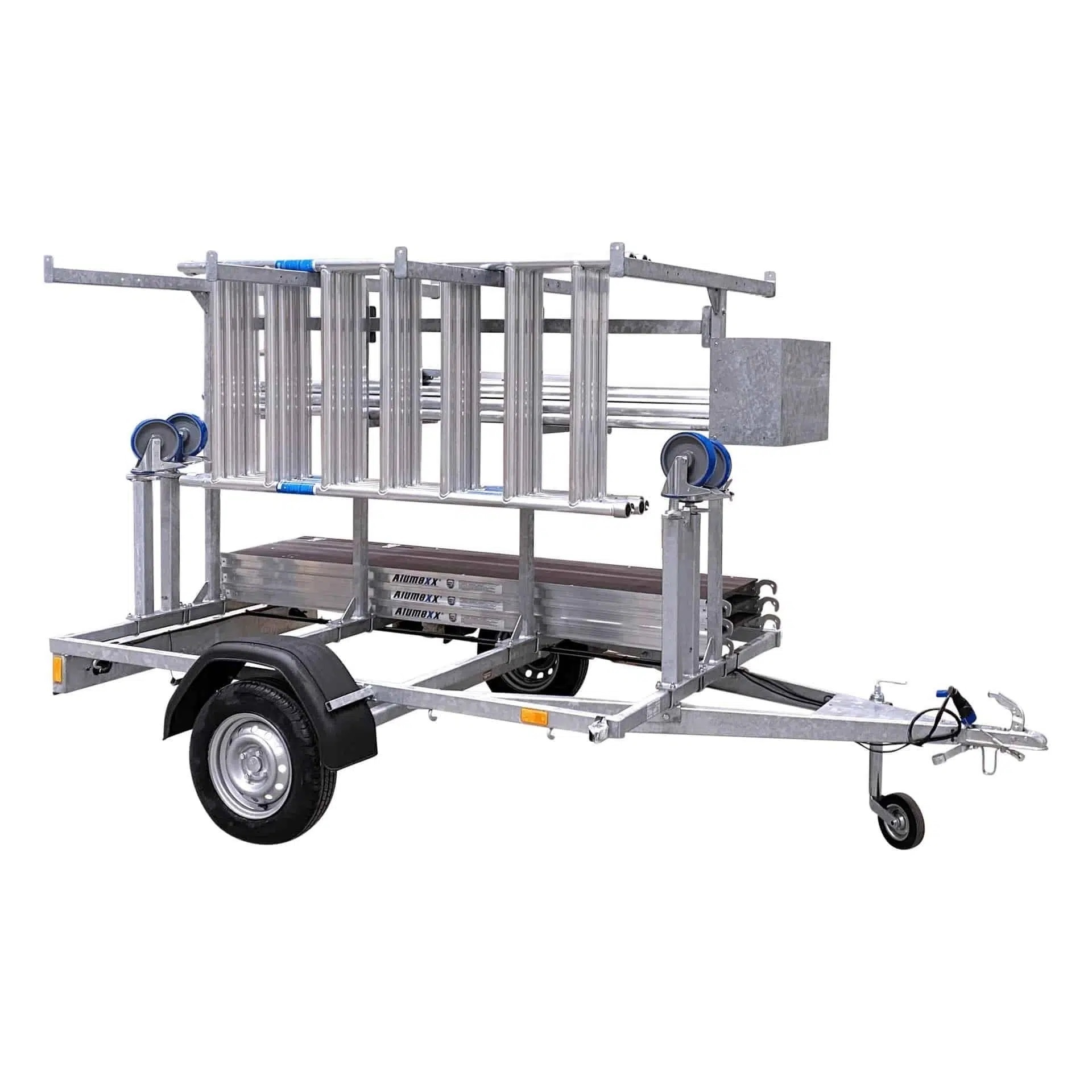 Steigeraanhanger met ALX Basic rolsteiger 90 x 190 x 6,2m wh