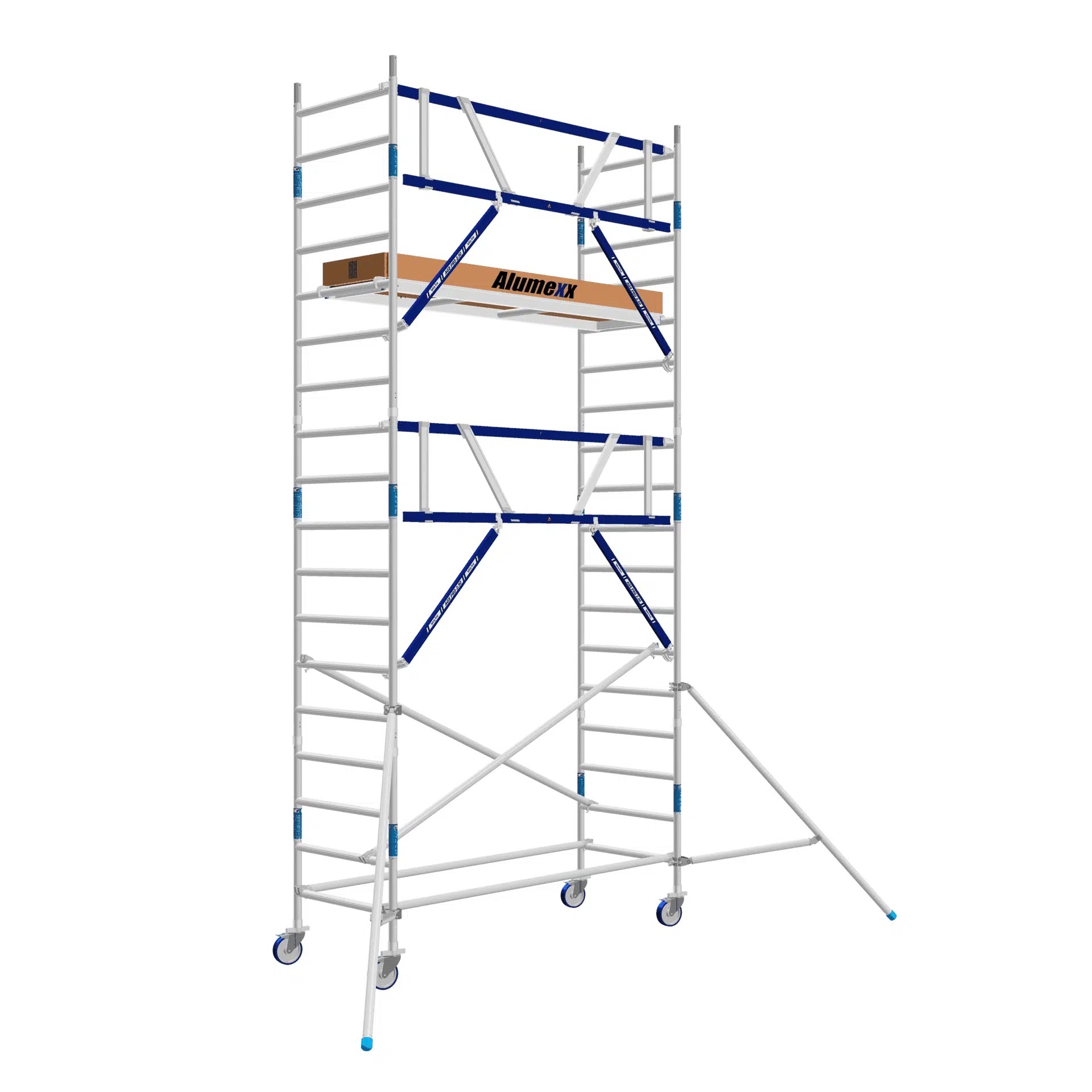 Steigeraanhanger met Basic AGS rolsteiger 90 x 250 x 6,2m wh