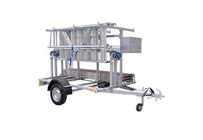 Steigeraanhanger met ALX Basic rolsteiger 75 x 190 x 8,2m wh