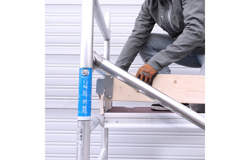 Steigeraanhanger met ALX Basic rolsteiger 90 x 250 x 8,2m wh