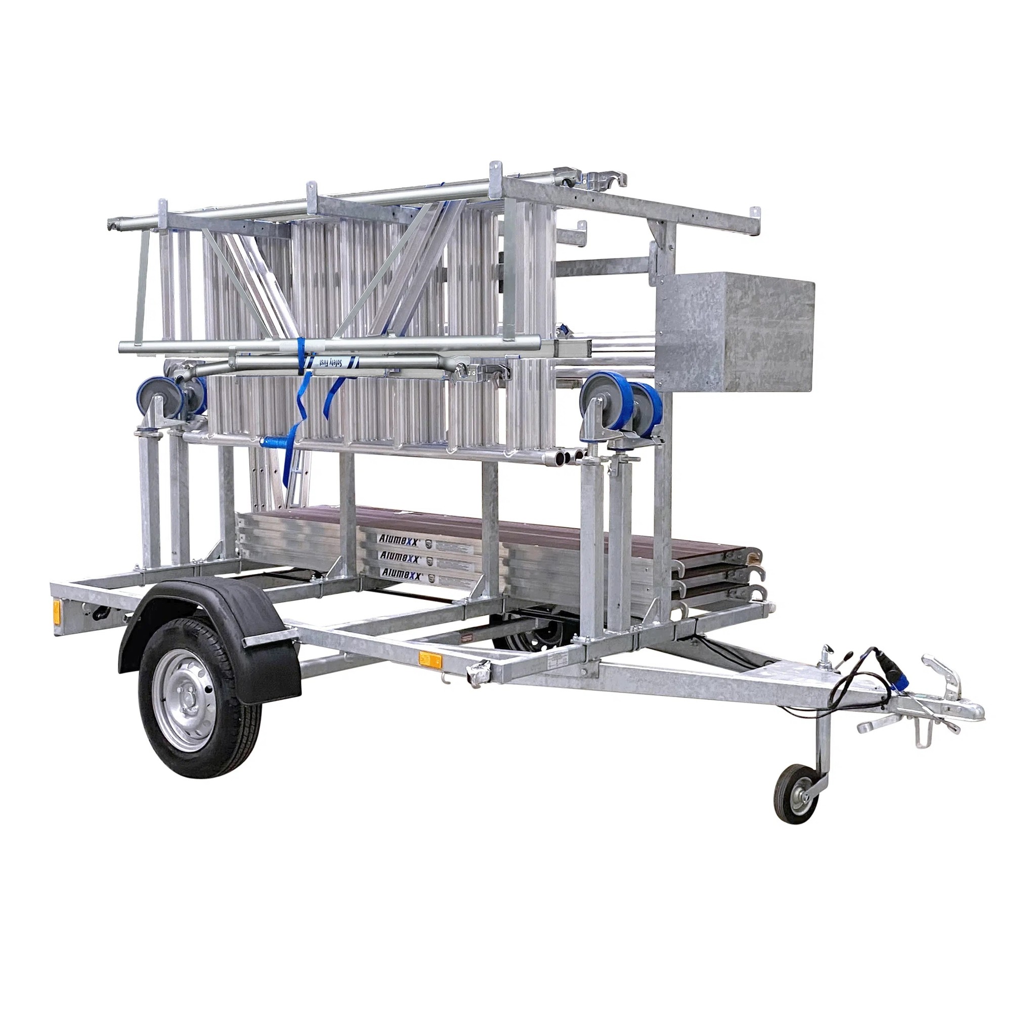 Steigeraanhanger met Basic AGS rolsteiger 90 x250 x 8,2m wh