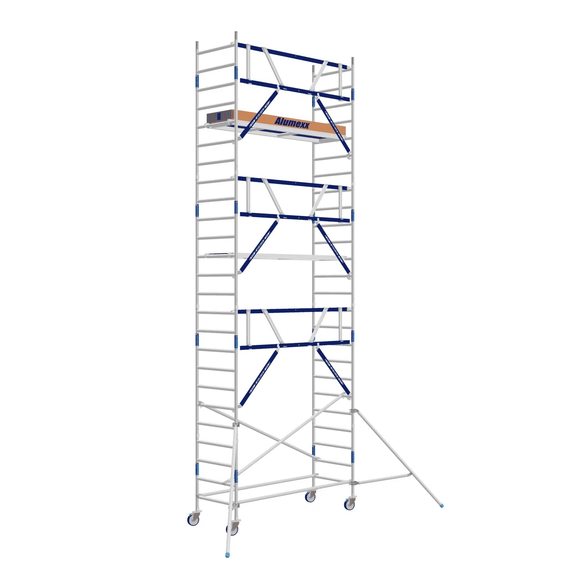 Steigeraanhanger met Basic AGS rolsteiger 90 x250 x 8,2m wh