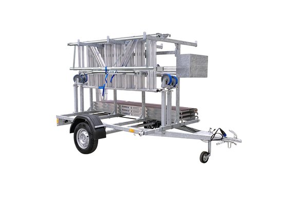 Steigeraanhanger en ALX Basic rolsteiger 135 x 250 x 8,2 mtr. wh