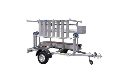 Steigeraanhanger met ALX Basic rolsteiger 90 x 190 x 10,2m wh