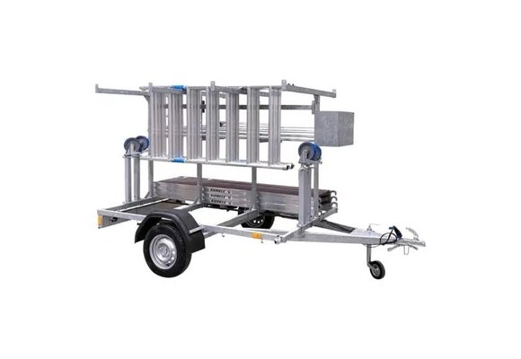 Steigeraanhanger met ALX Basic rolsteiger 90 x 190 x 10,2m wh
