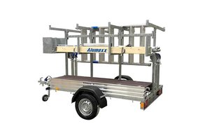 ASC rolsteiger vrijstaand 135 x 190 x 10.2 mtr incl aanhanger