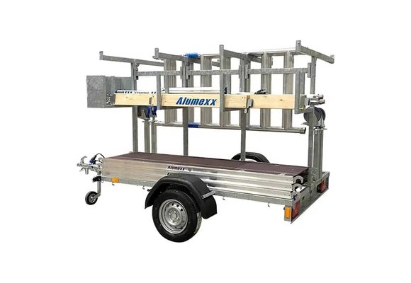 ASC rolsteiger vrijstaand 135 x 250 x 10.2 mtr incl aanhanger