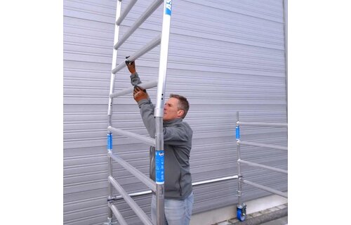 ASC rolsteiger vrijstaand 135 x 250 x 12.2 mtr incl aanhanger