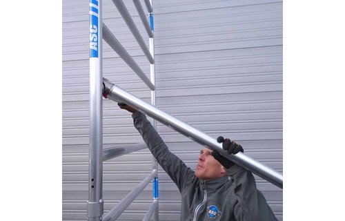 ASC rolsteiger vrijstaand 135 x 250 x 12.2 mtr incl aanhanger