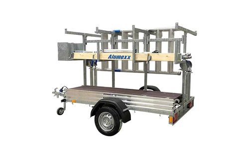 ASC rolsteiger vrijstaand 135 x 190 x 10.2 mtr incl aanhanger lichtgewicht platform