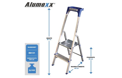 Alumexx ECO huishoudtrap 2 treeds