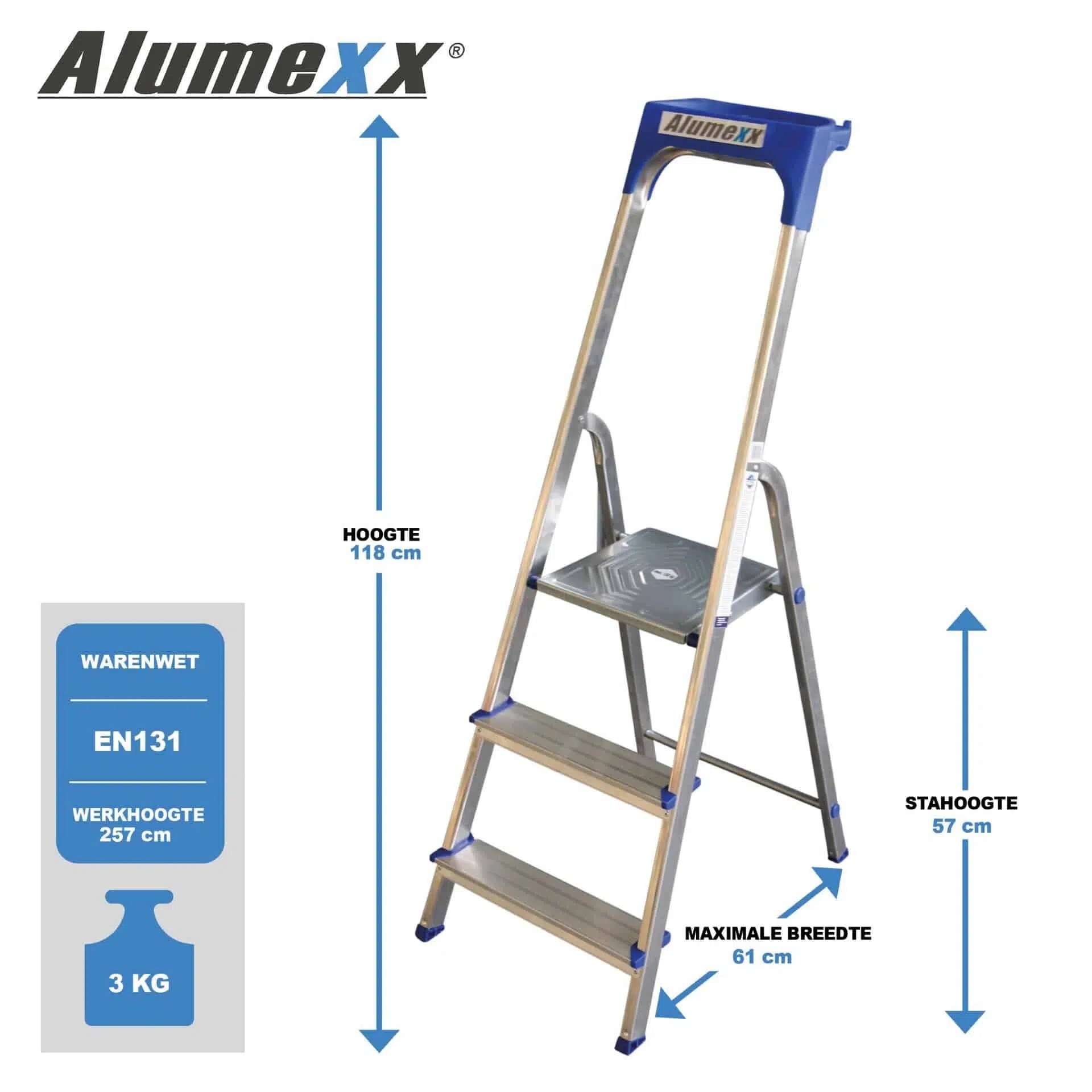 Alumexx ECO huishoudtrap 3 treeds