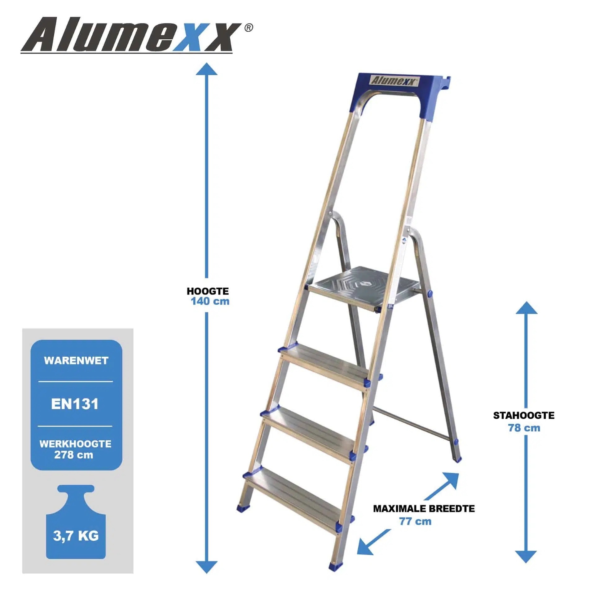 Alumexx ECO huishoudtrap 4 treeds