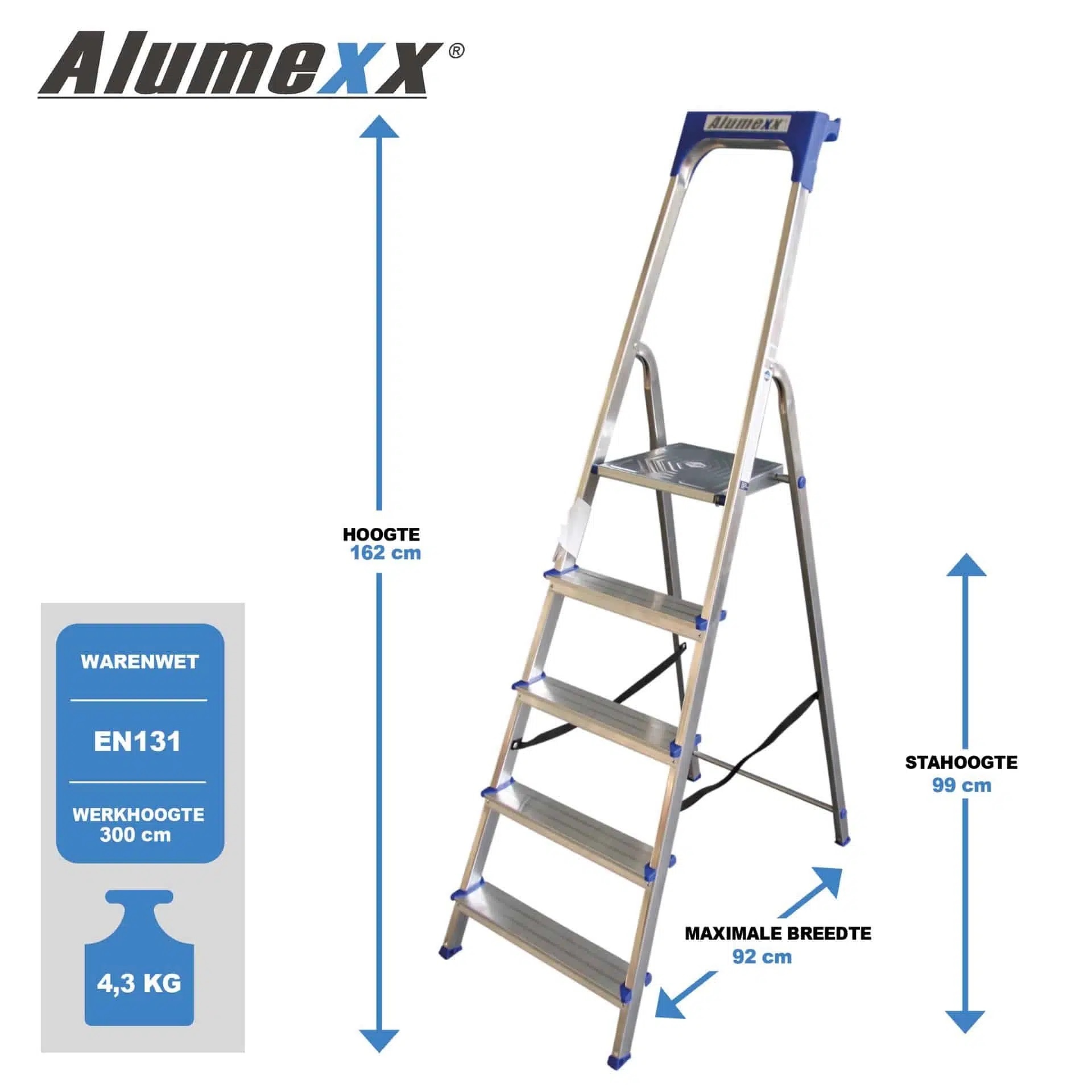 Alumexx ECO huishoudtrap 5 treeds