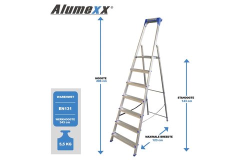 Alumexx ECO huishoudtrap 7 treeds