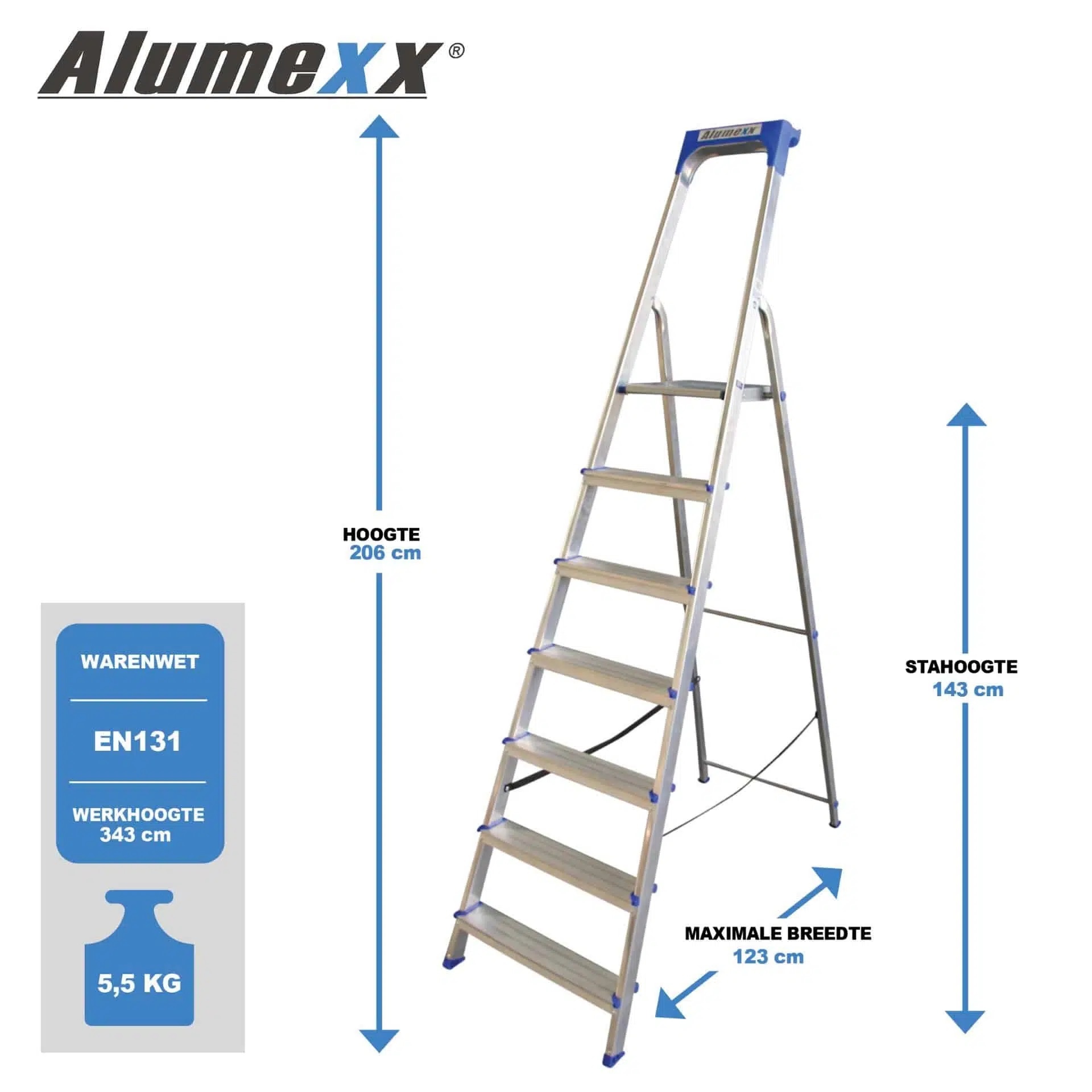 Alumexx ECO huishoudtrap 7 treeds