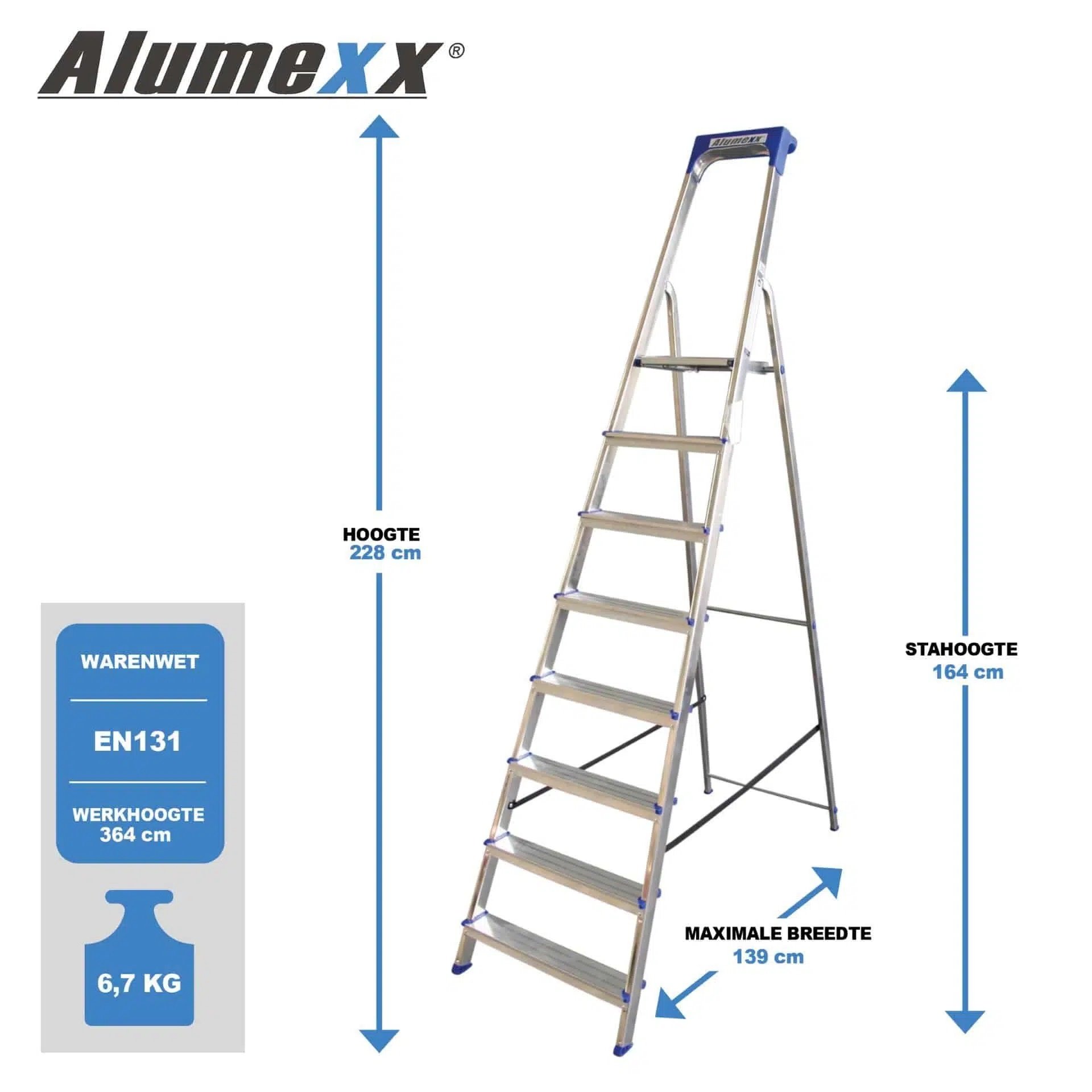 Alumexx ECO huishoudtrap 8 treeds