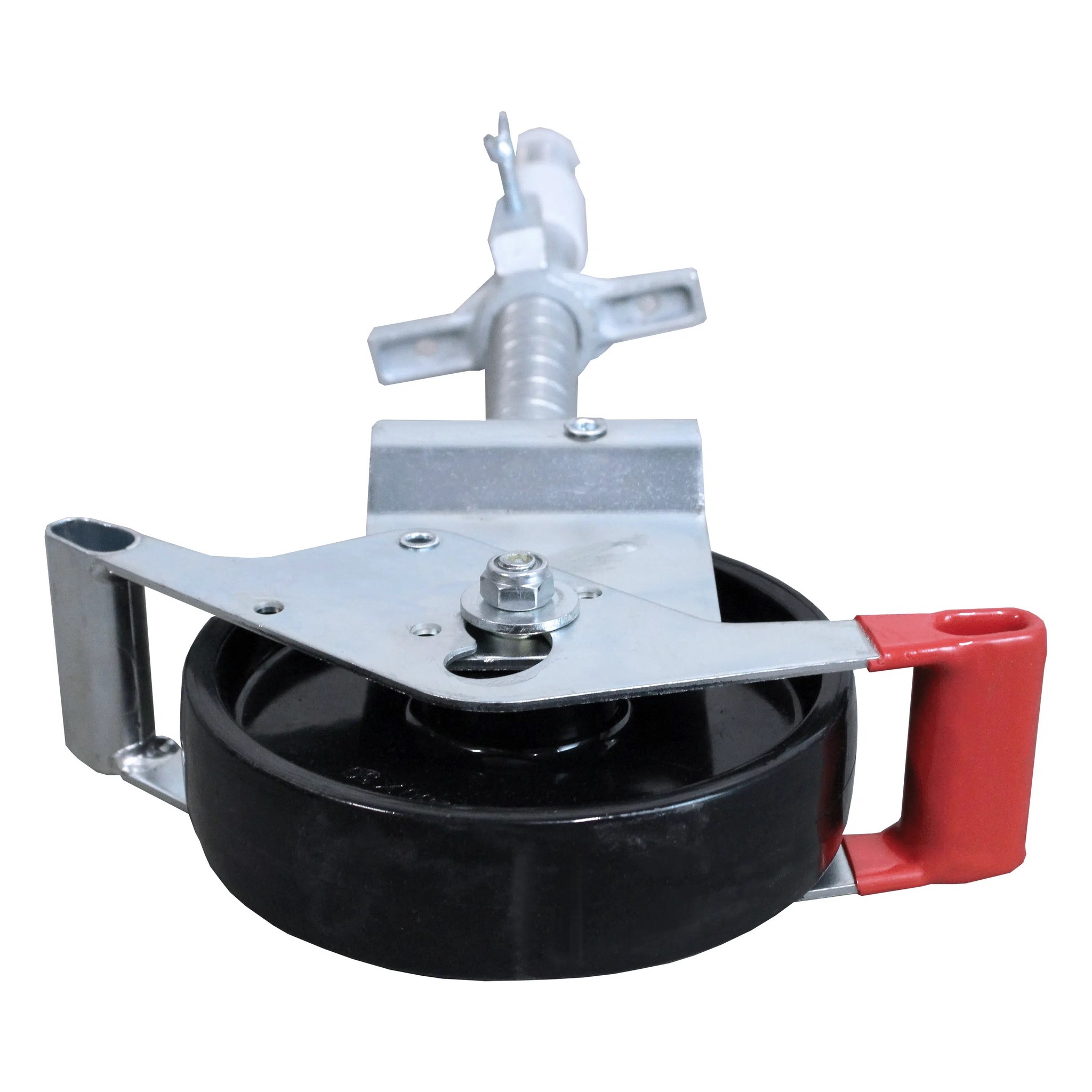 Zwenkwiel nylon 200 mm op stalen spindel 800 KG