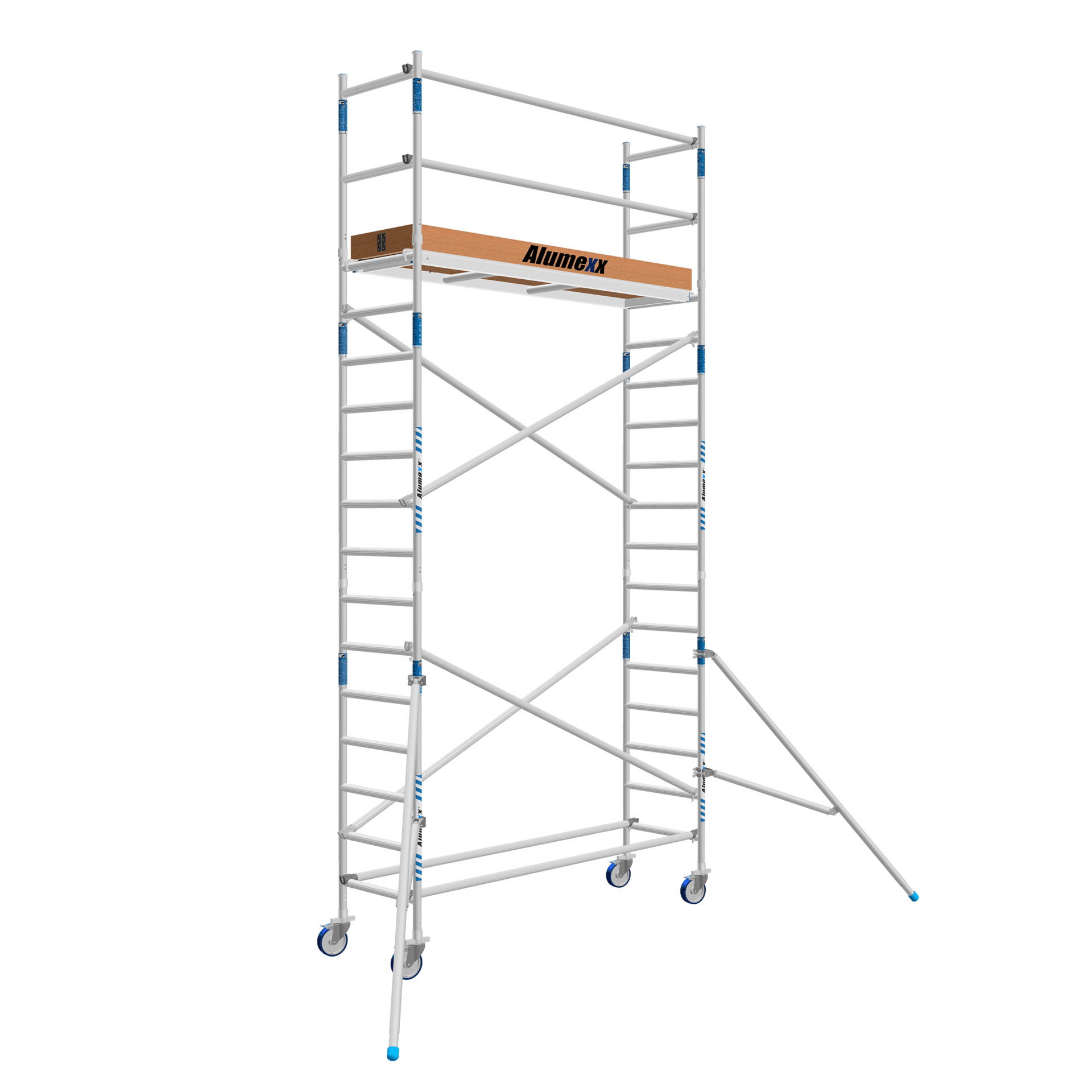 Tweedehands rolsteiger 75 x 190 x  6,2m werkhoogte lichtgewicht platform