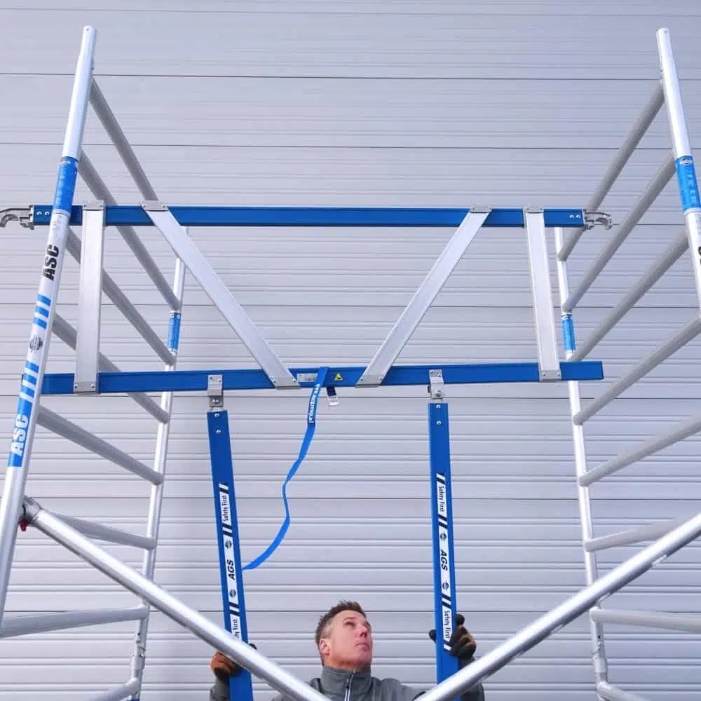 AGS Pro rolsteiger 135 x 190 x 5.2 wh tweezijdig lichtgewicht platform