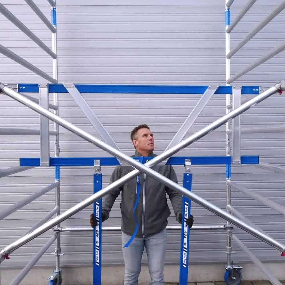 AGS Pro rolsteiger 135 x 190 x 5.2 wh tweezijdig lichtgewicht platform