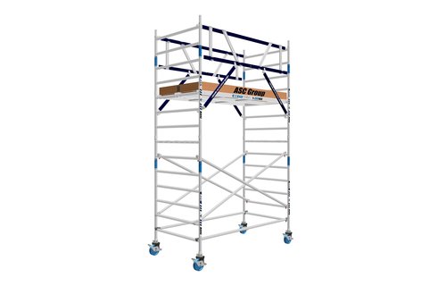 AGS Pro rolsteiger 135 x 190 x 5.2 wh tweezijdig lichtgewicht platform