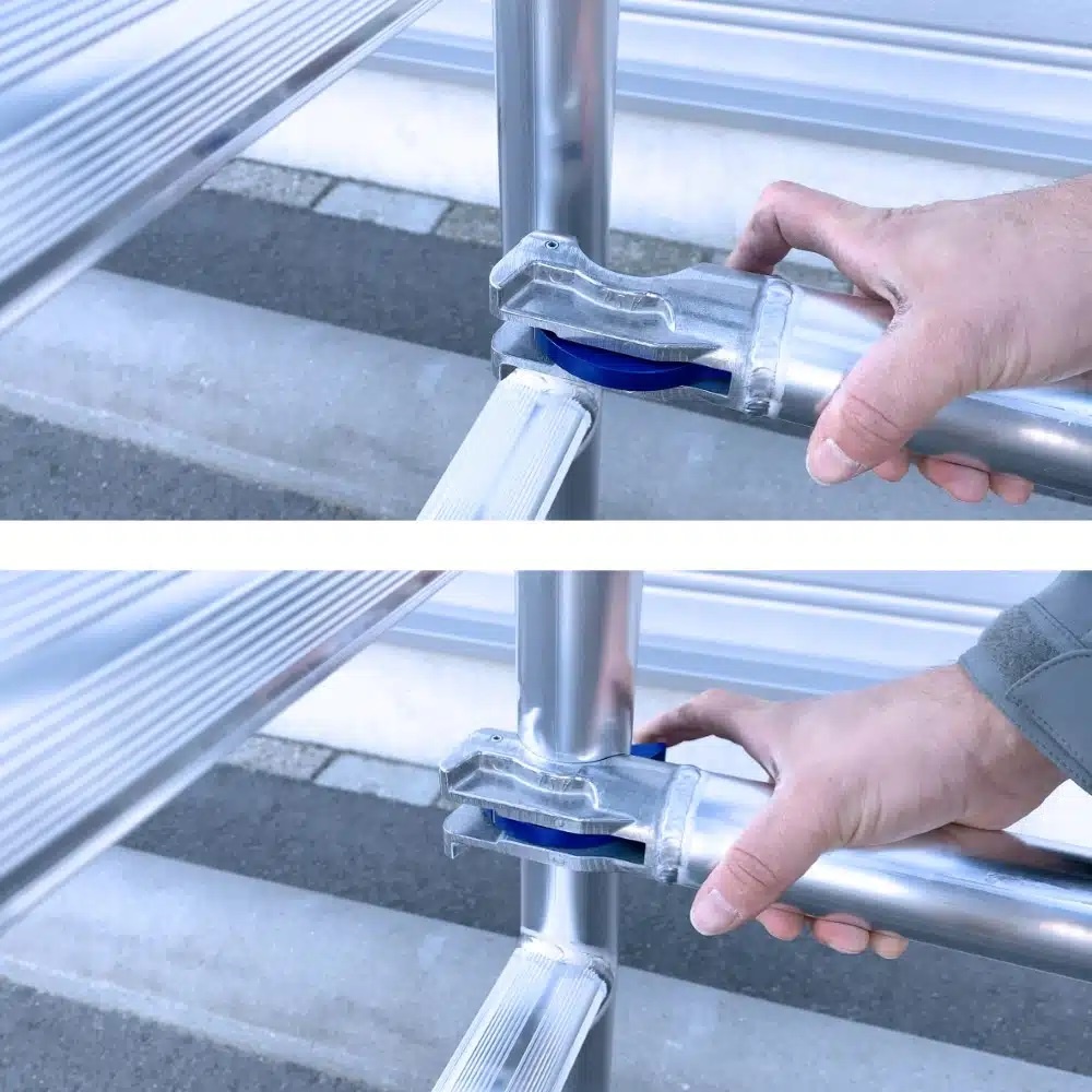 AGS Pro rolsteiger 135 x 300 x 5.2 wh tweezijdig lichtgewicht platform