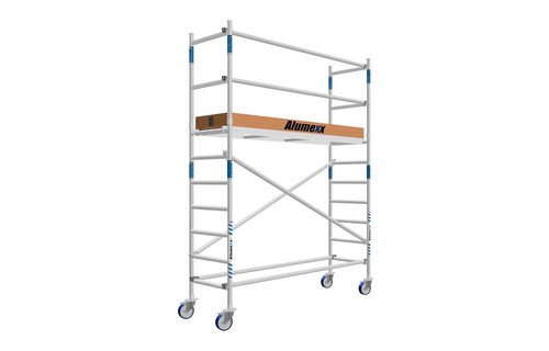 Fast clic Rolsteiger 75 x 250 x 4.2 mtr werkhoogte