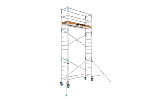 Fast clic Rolsteiger 75 x 300 x 6.2 mtr werkhoogte  lichtgewicht platform