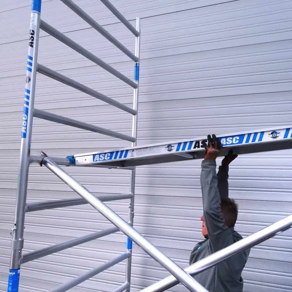 Fast clic Rolsteiger 135 x 190 x 5.2 mtr werkhoogte lichtgewicht platform