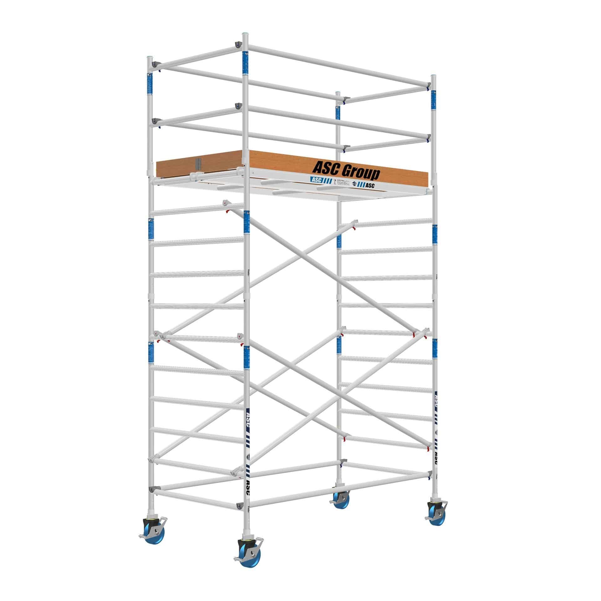 Fast clic Rolsteiger 135 x 190 x 5.2 mtr werkhoogte lichtgewicht platform