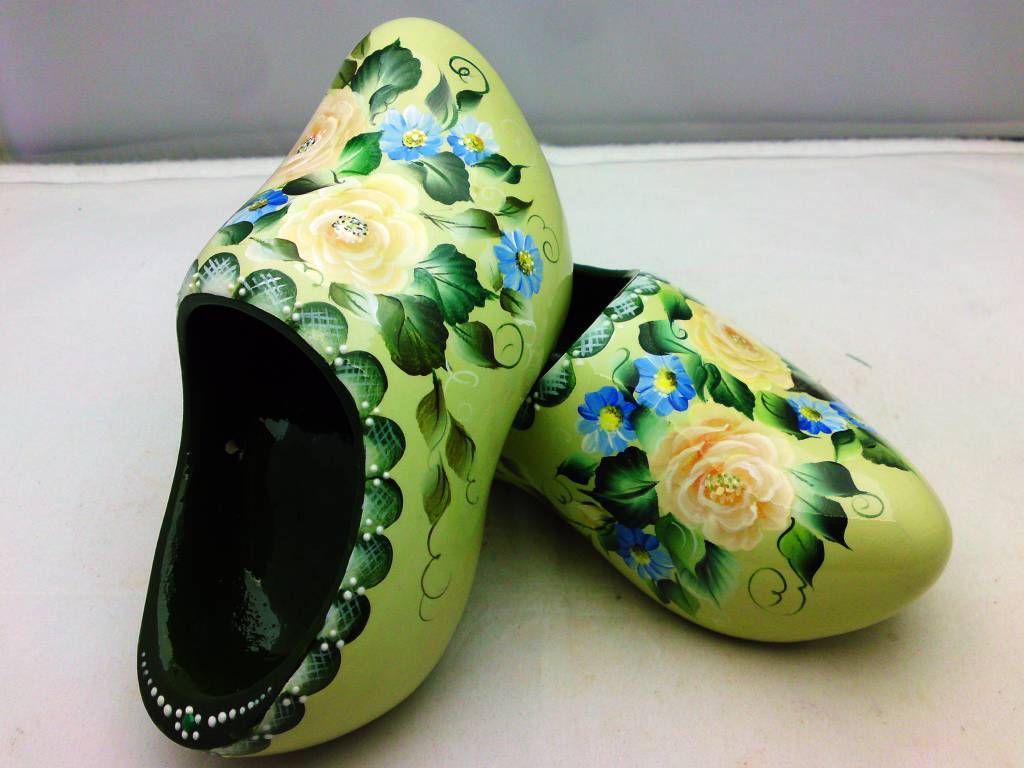 painted clogs