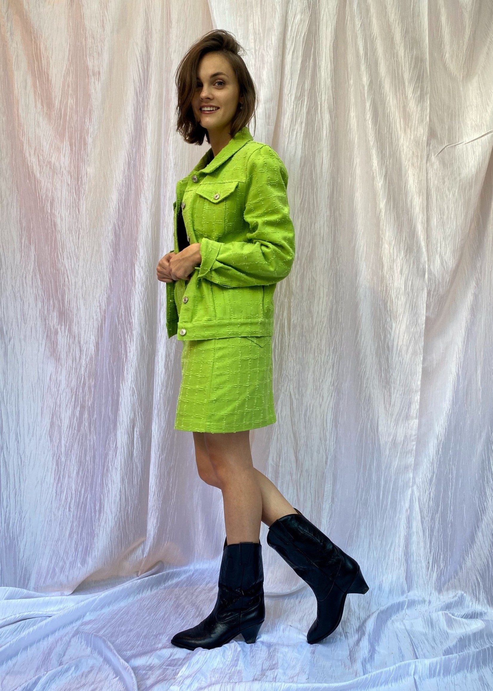 Jenny lime green skirt