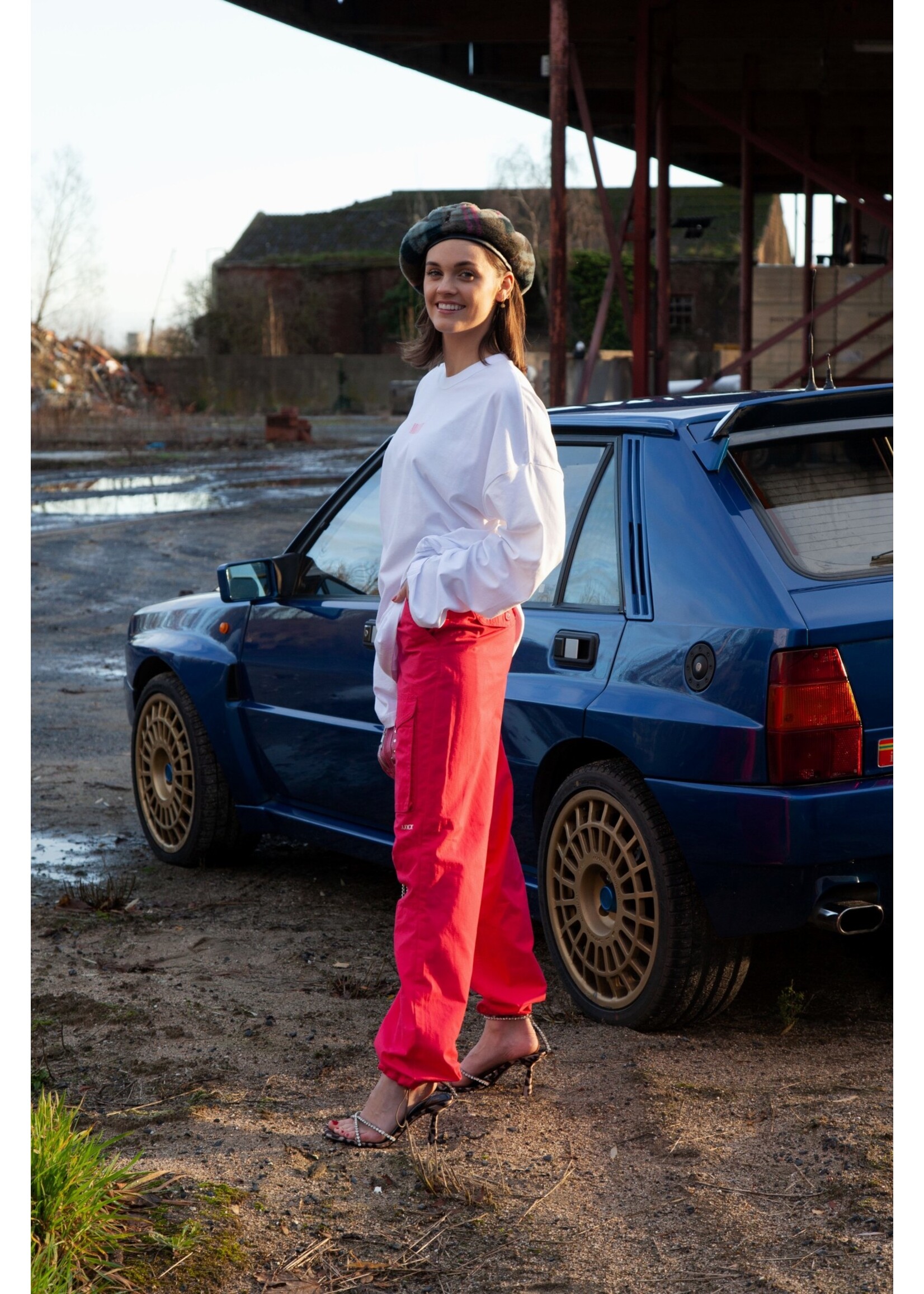 JXCARPER CARGO PANTS - BRIGHT ROSE