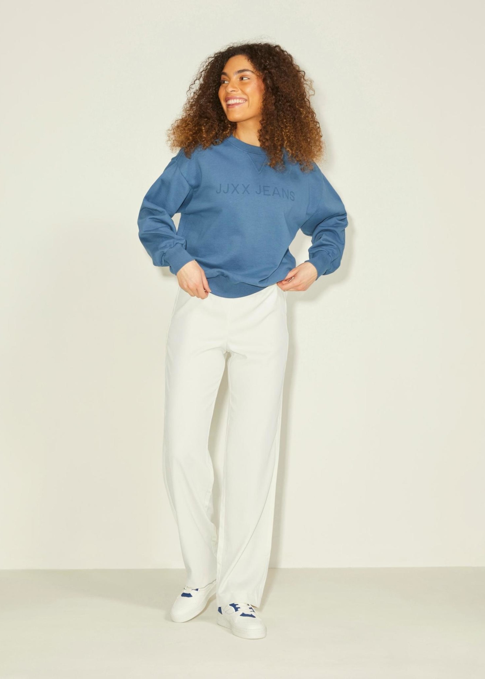 JJXX JXPOPPY REG PANT - VANILLA ICE