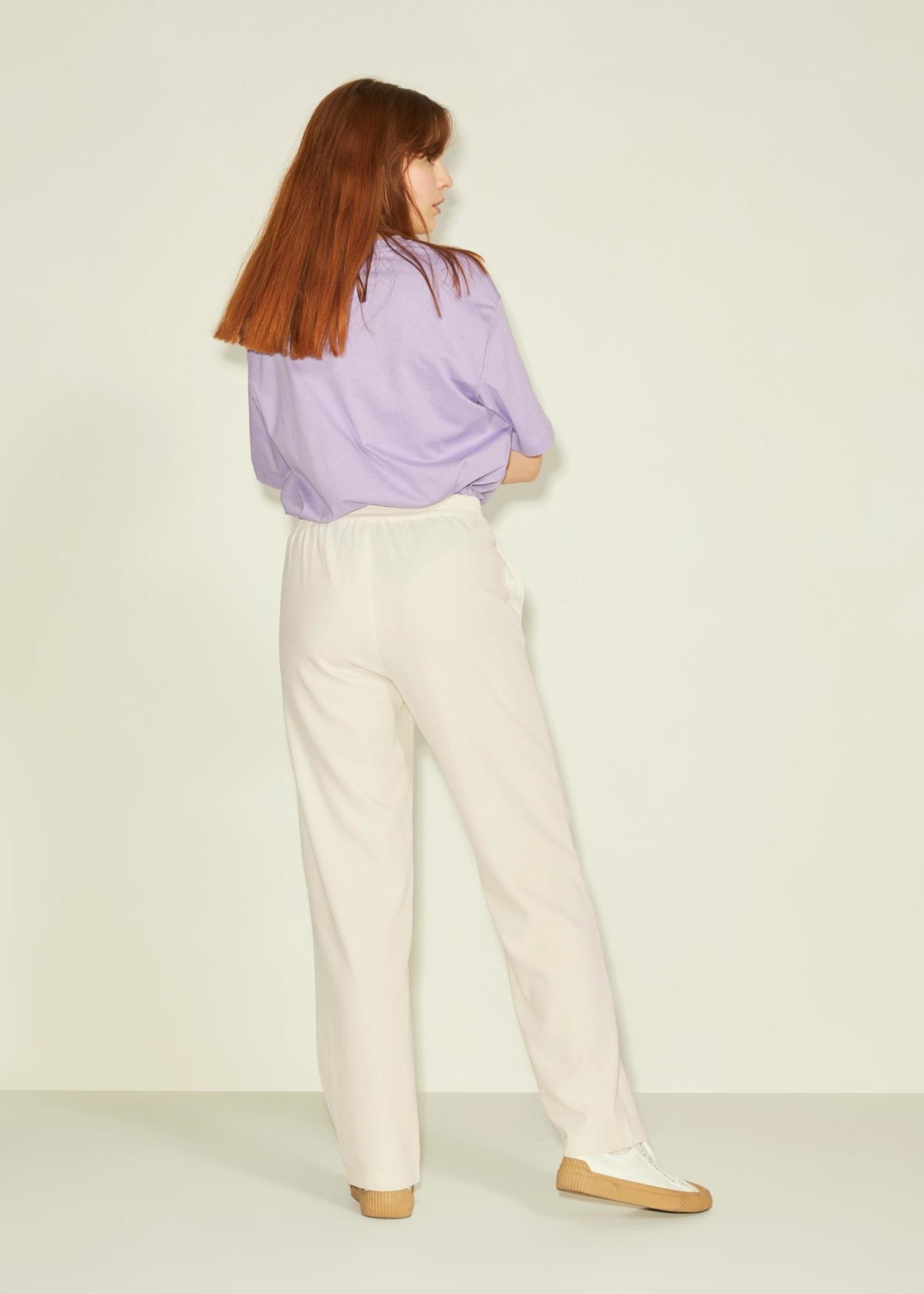 JJXX JXPOPPY REG PANT - VANILLA ICE