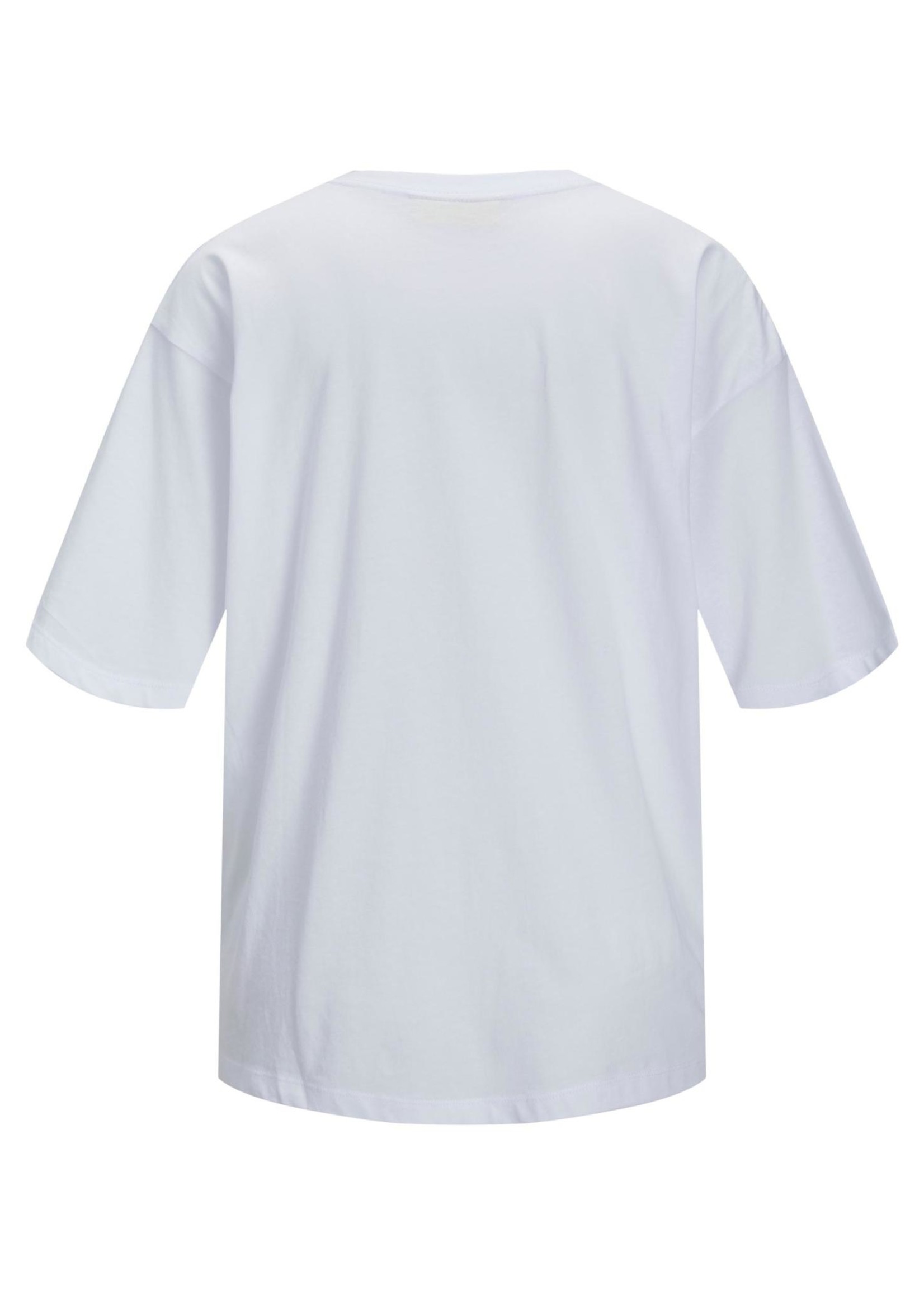 JJXX JXANDREA LOOSE LOGO TEE - BRIGHT WHITE