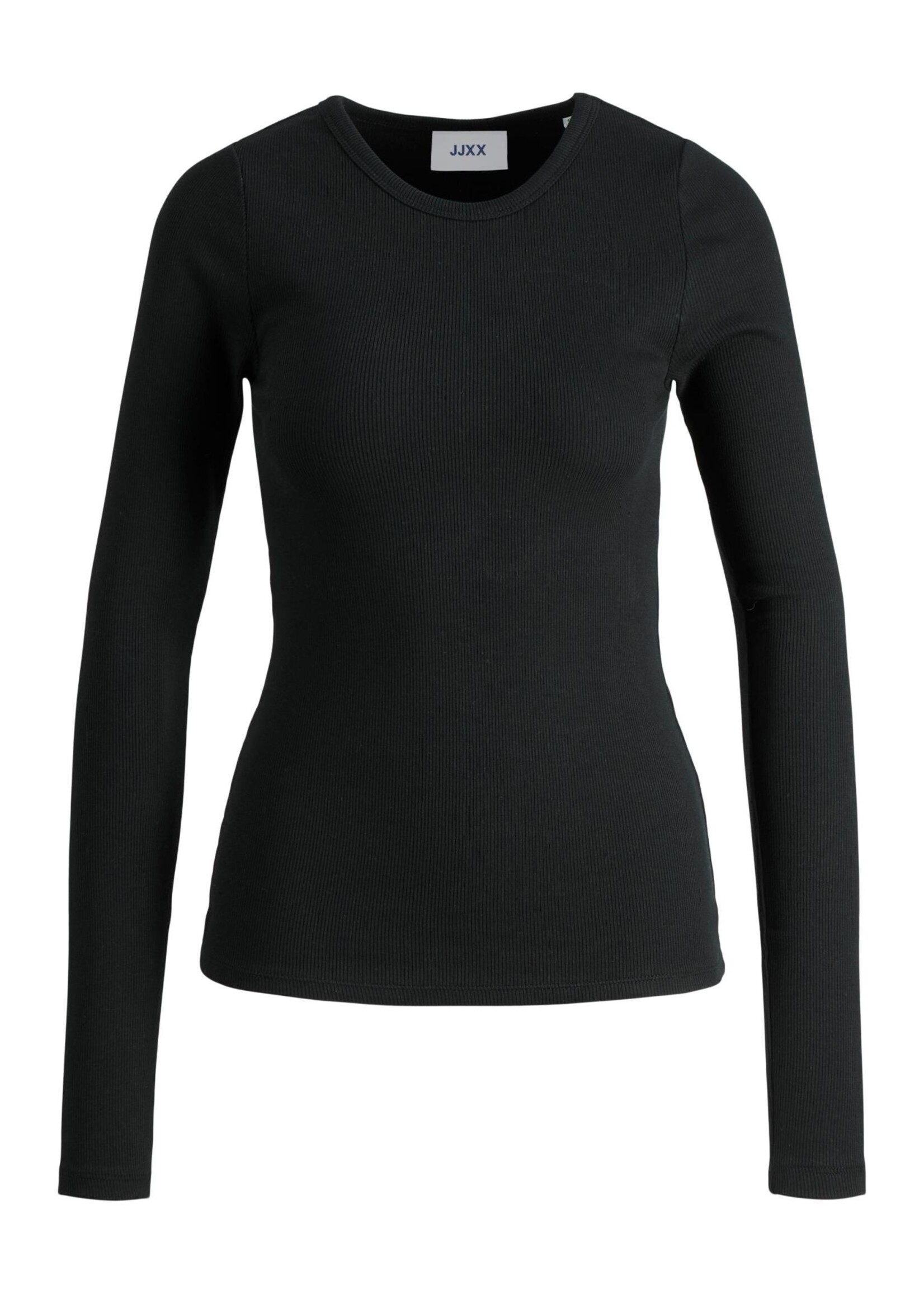 JXFREYA LS RIB TEE NOOS - BLACK