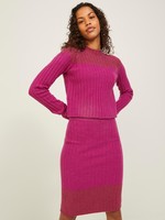 JJXX JXLAUREN CROP KNIT - FUCHSIA