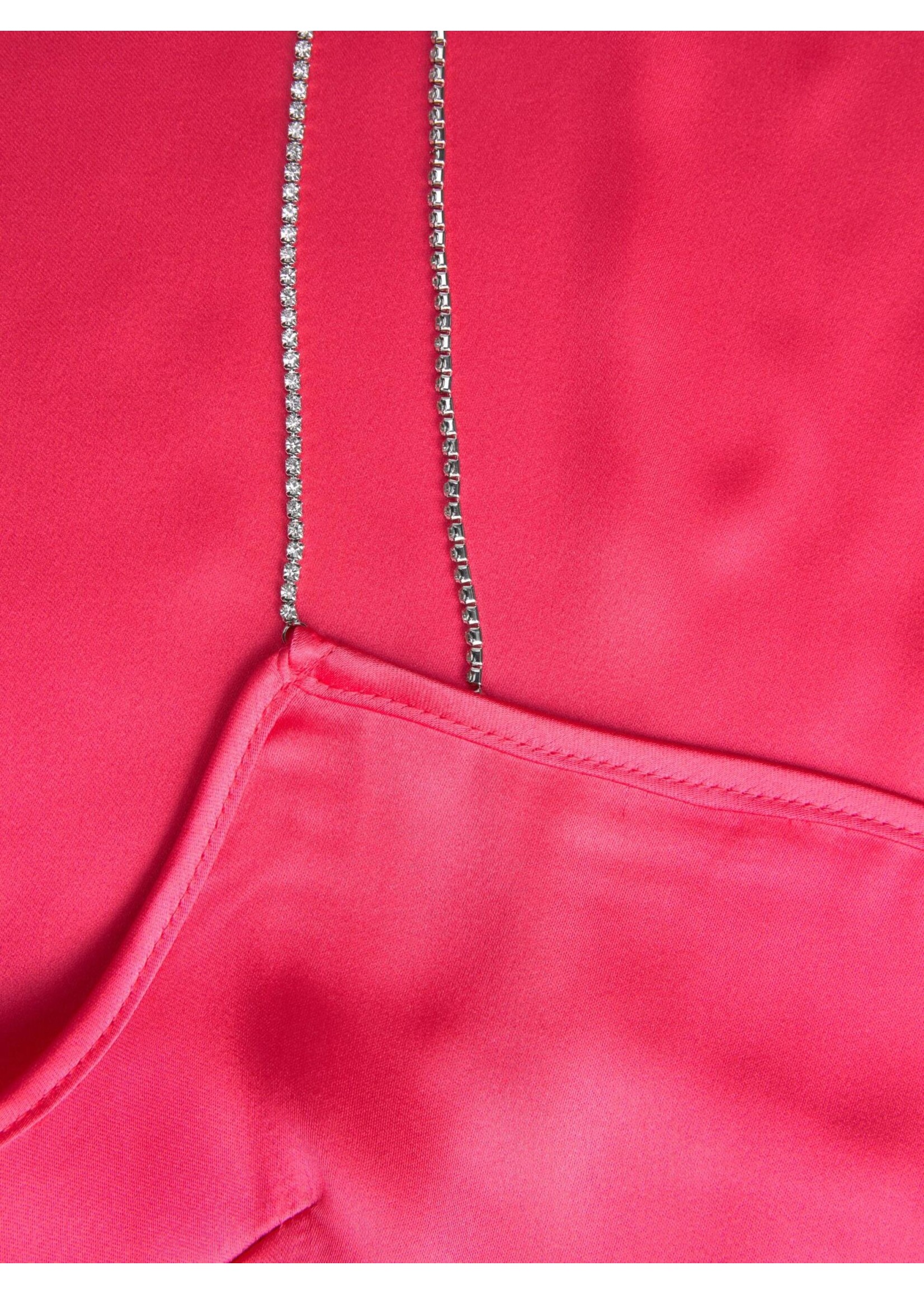 JJXX JXCRYSTAL STRAP DRESS - RASPBERRY SORBET
