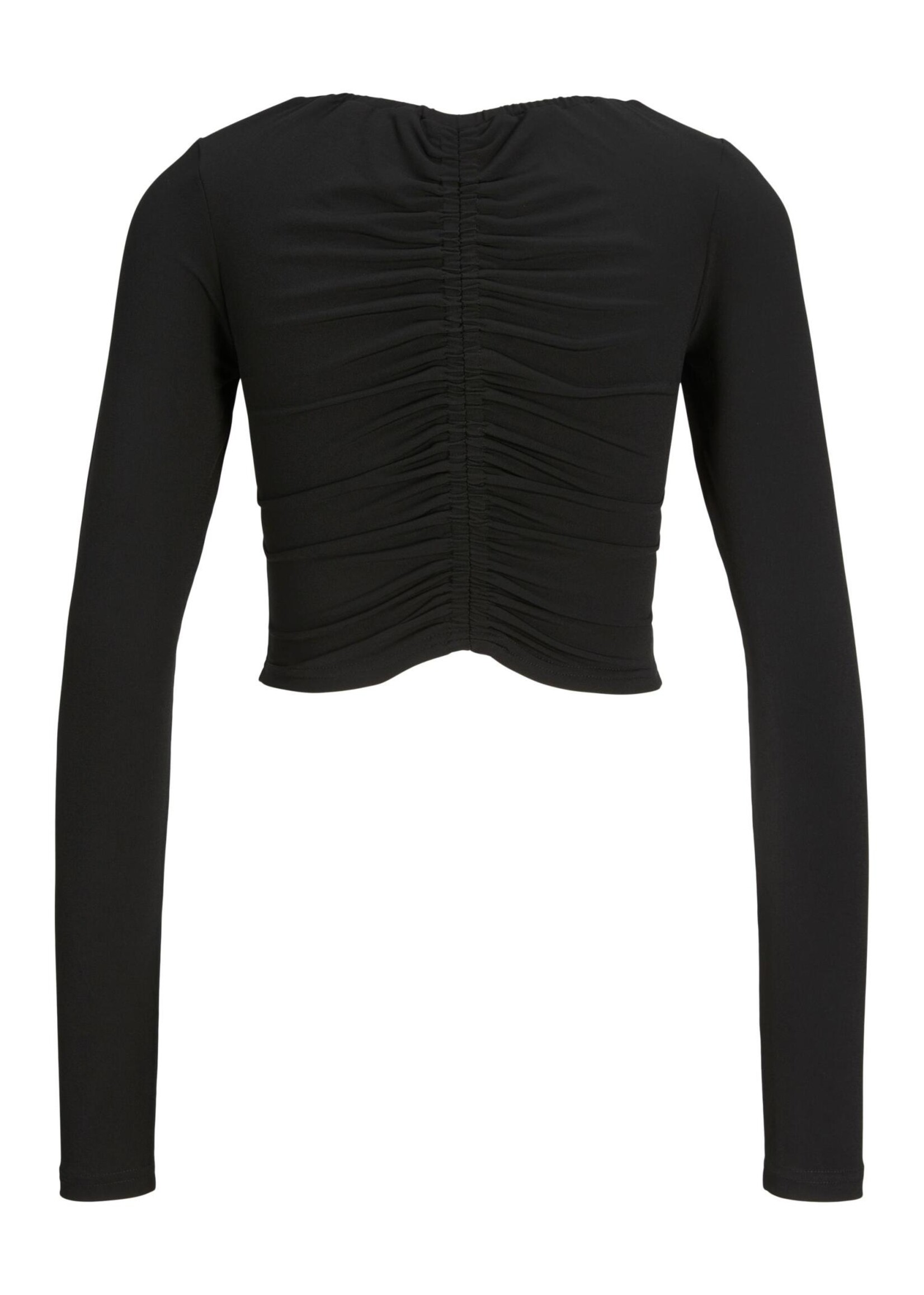 JXMELIKA LS CROP TEE - BLACK