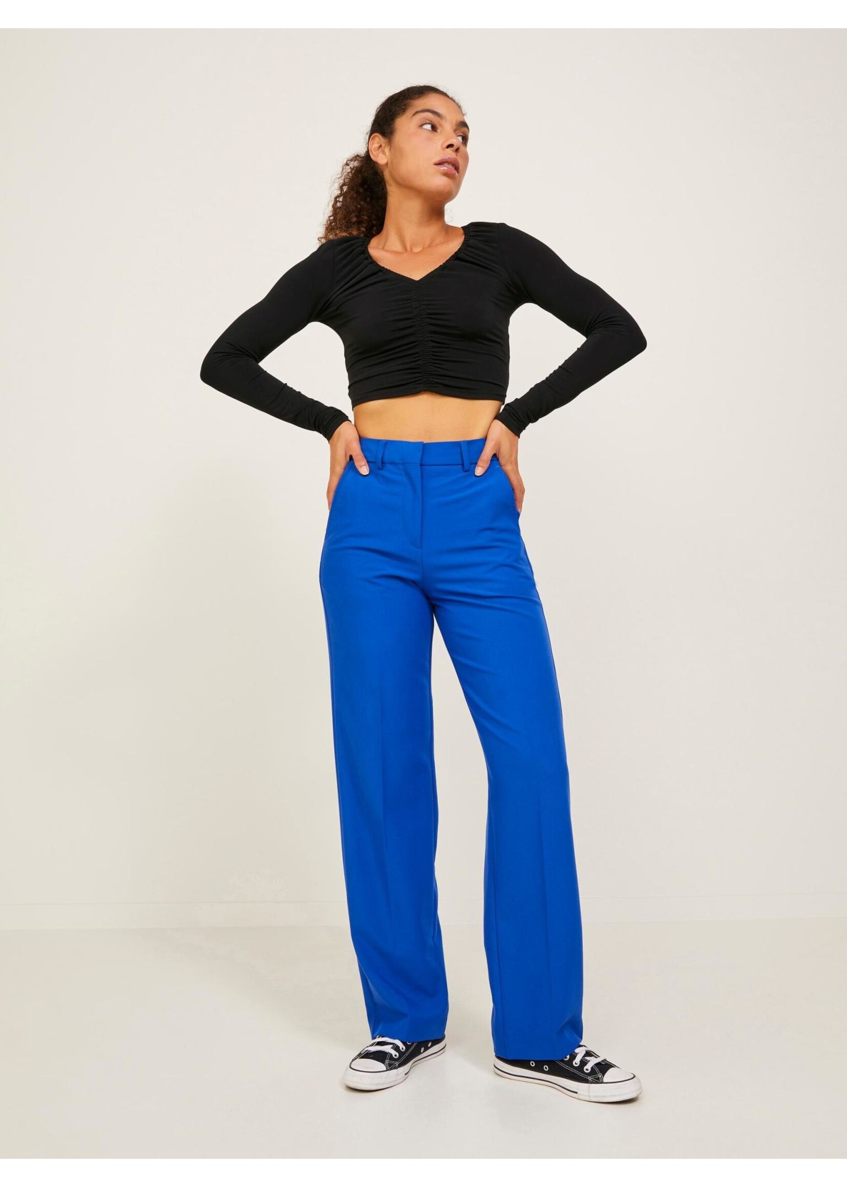 JJXX JXMELIKA LS CROP TEE - BLACK