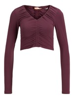 JJXX JXMELIKA LS CROP TEE - GRAPE WINE