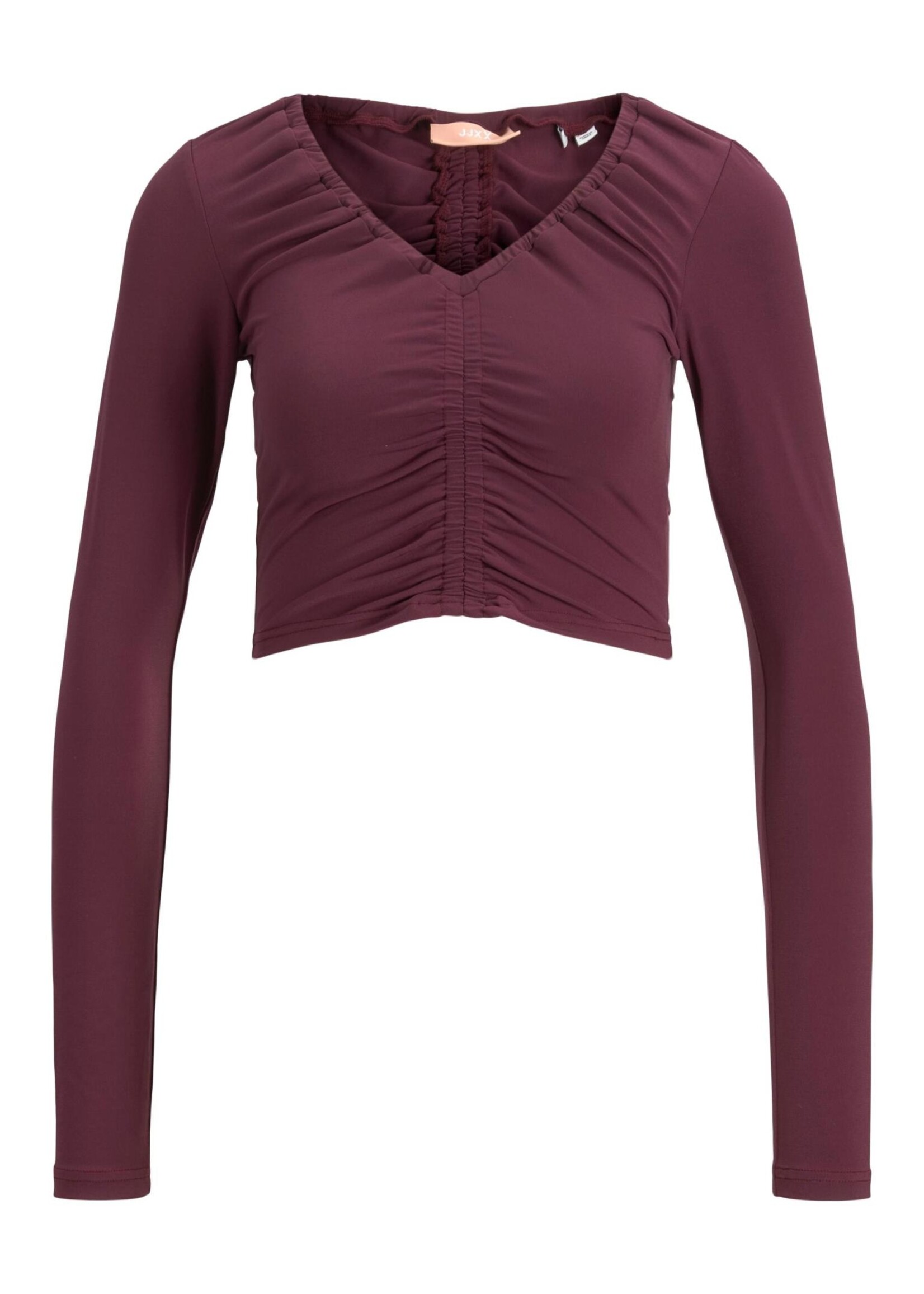 JXMELIKA LS CROP TEE - GRAPE WINE
