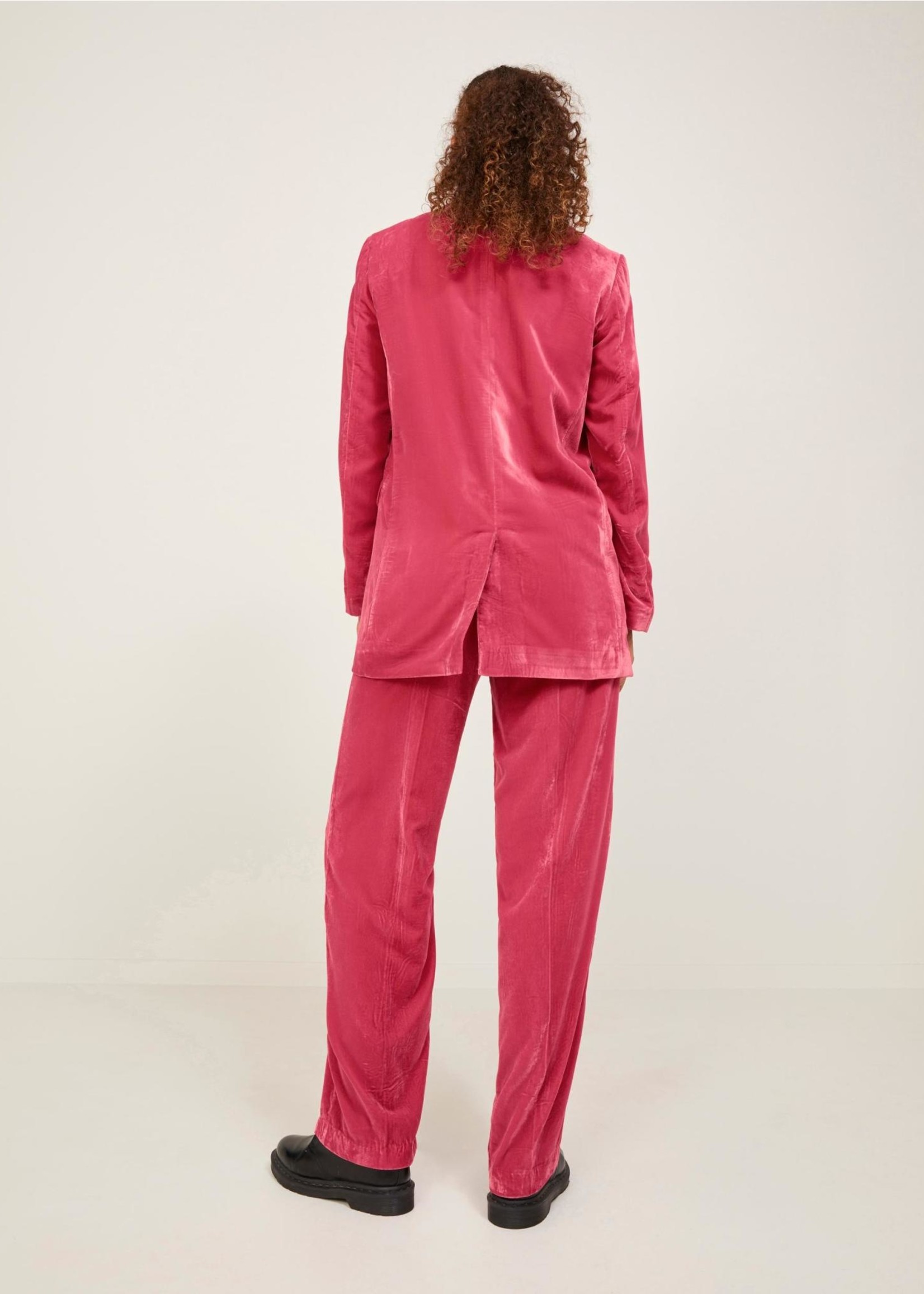 JJXX JXMARY REG VELVET PANT - RASPBERRY SORBET