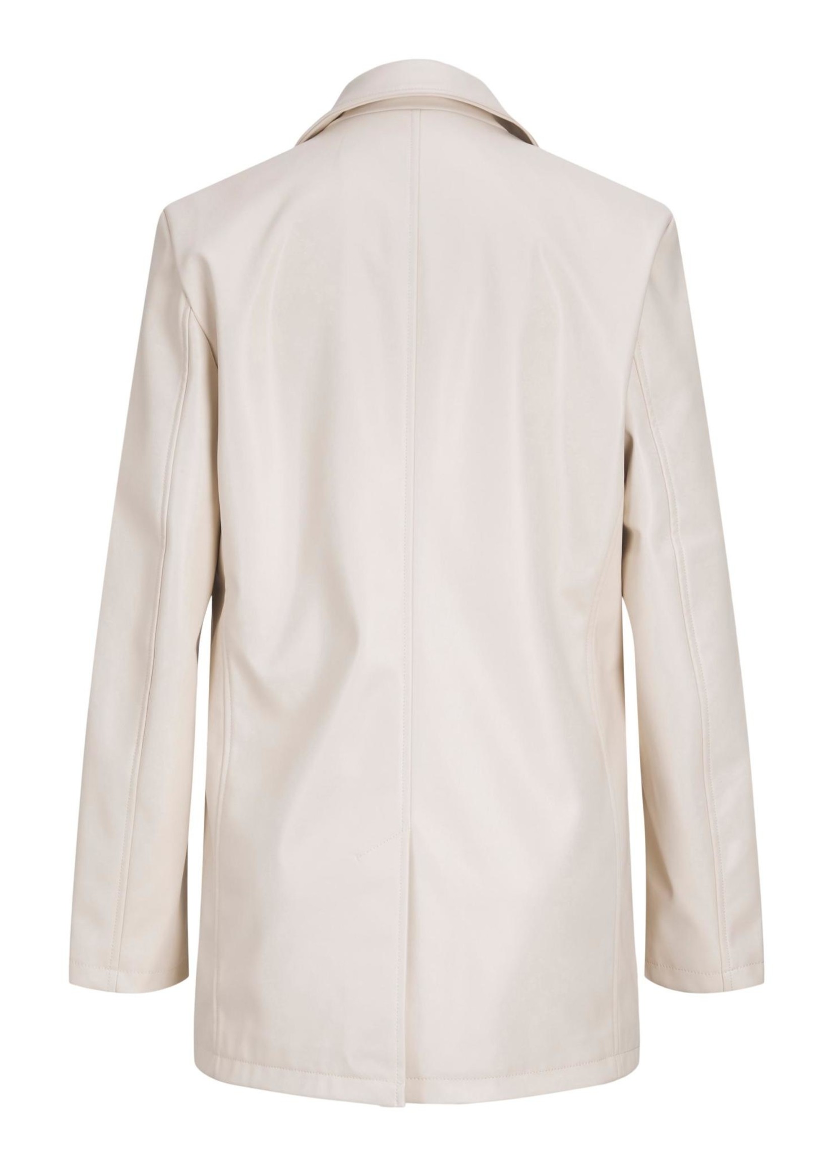 JJXX JXMARY FAUX LEATHER BLAZER - SEEDPEARL