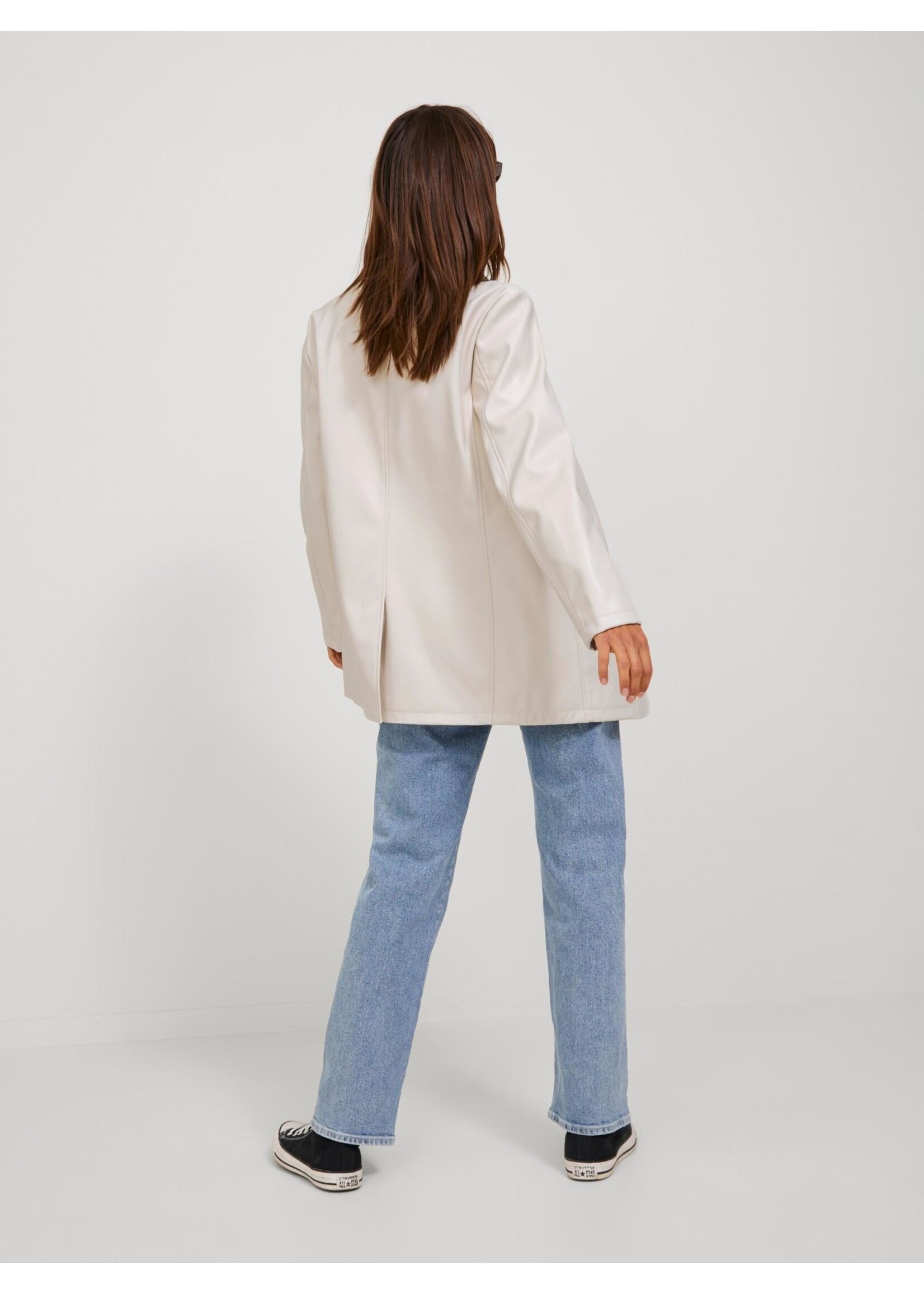 JJXX JXMARY FAUX LEATHER BLAZER - SEEDPEARL